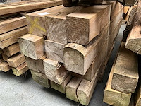 Teak houten - balken (12x) - afbeelding 2 van  5