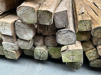 Teak houten - balken (14x) - afbeelding 1 van  3