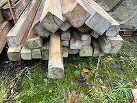 Teak houten - balken (24x) - afbeelding 4 van  4