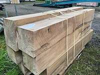 Teak houten - balken (6x) - afbeelding 1 van  5