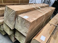 Teak houten - balken (6x) - afbeelding 2 van  5