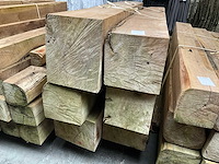 Teak houten - balken (6x) - afbeelding 3 van  5