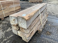 Teak houten - balken (7x) - afbeelding 1 van  4