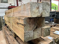 Teak houten - balken (7x) - afbeelding 3 van  4