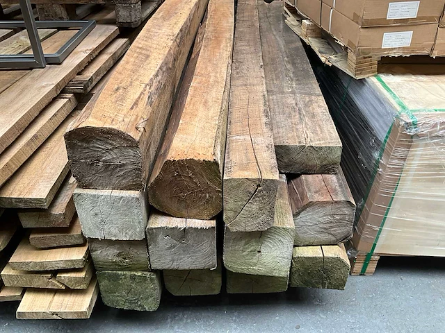 Teak houten - balken - afbeelding 4 van  4