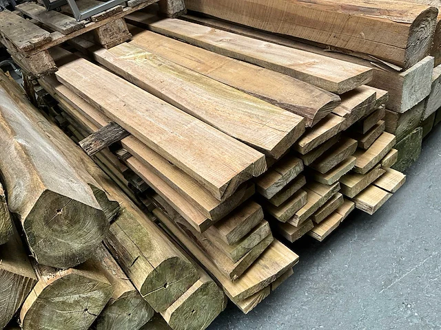 Teak houten - balken - afbeelding 2 van  3