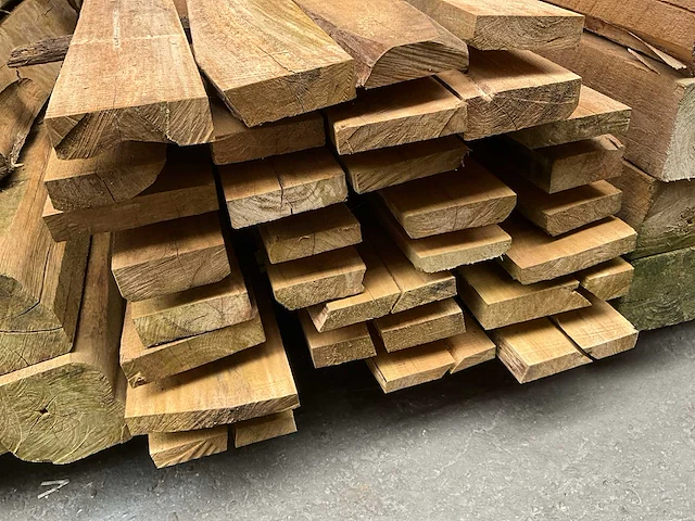 Teak houten - balken - afbeelding 3 van  3