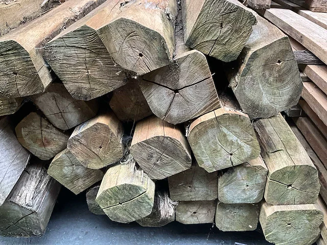 Teak houten - balken - afbeelding 3 van  3