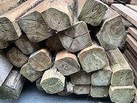 Teak houten - balken - afbeelding 3 van  3