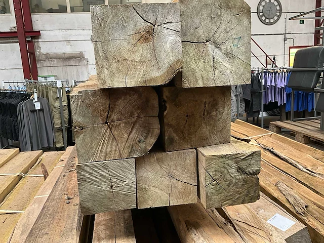 Teak houten - balken - afbeelding 3 van  3
