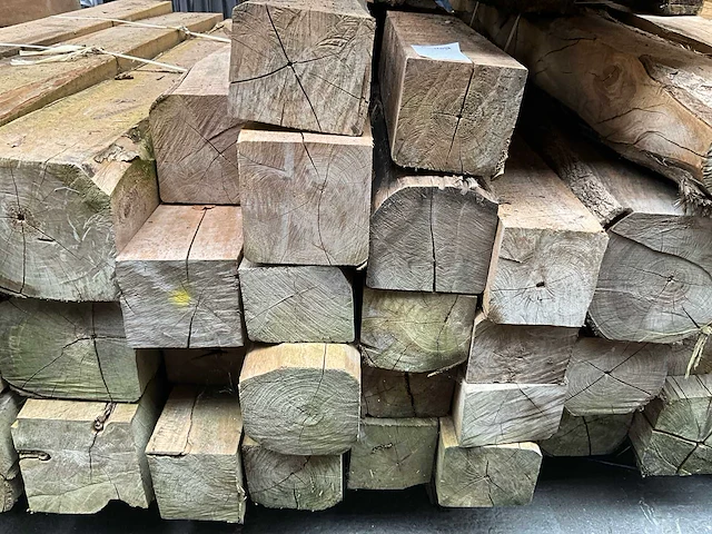 Teak houten - balken - afbeelding 1 van  3