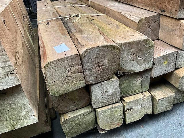 Teak houten - balken - afbeelding 2 van  4