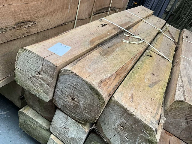 Teak houten - balken - afbeelding 3 van  4