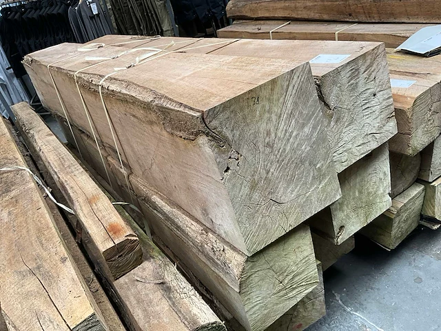 Teak houten - balken - afbeelding 3 van  4