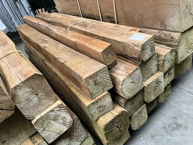 Teak houten - balken - afbeelding 2 van  3