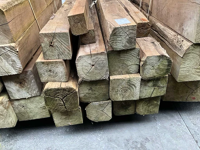 Teak houten - balken - afbeelding 3 van  3