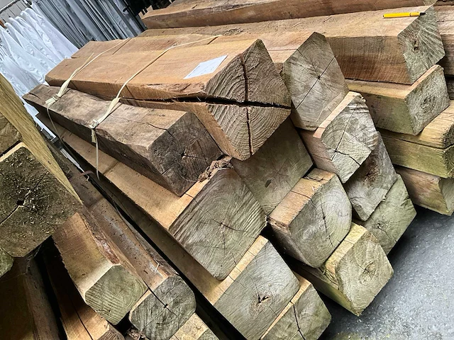 Teak houten - balken - afbeelding 2 van  4