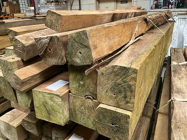 Teak houten - balken - afbeelding 2 van  3