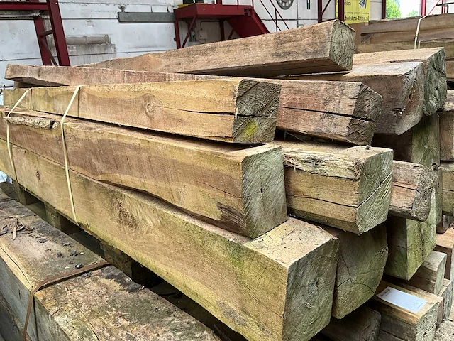 Teak houten - balken - afbeelding 3 van  3