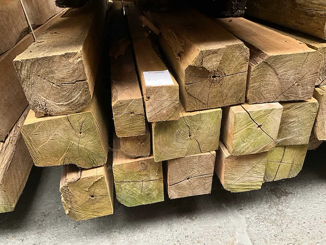 Teak houten - balken - afbeelding 3 van  3