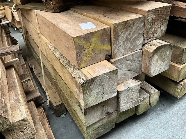 Teak houten - balken - afbeelding 2 van  4