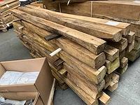 Teak houten - balken - afbeelding 3 van  5