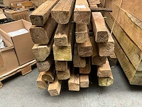 Teak houten - balken - afbeelding 4 van  5