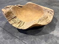 Teak houten schaal 60 cm - afbeelding 1 van  2