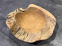 Teak houten schaal 60 cm - afbeelding 2 van  2