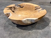 Teak houten schaal 60 cm - afbeelding 1 van  2
