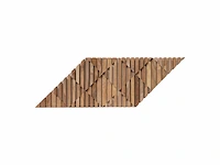 Teak houten wandpaneel modern (15x) - afbeelding 3 van  3