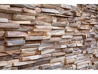 Teak houten wandpaneel raw (8x) - afbeelding 1 van  2