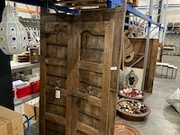 Teakhout decoratiedeuren (2x) - afbeelding 1 van  4