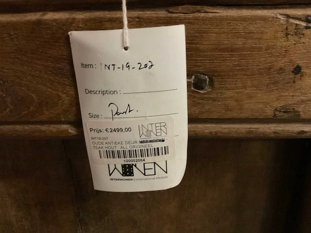 Teakhout decoratiedeuren (2x) - afbeelding 4 van  4