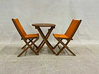Teakhouten bistroset - afbeelding 2 van  3