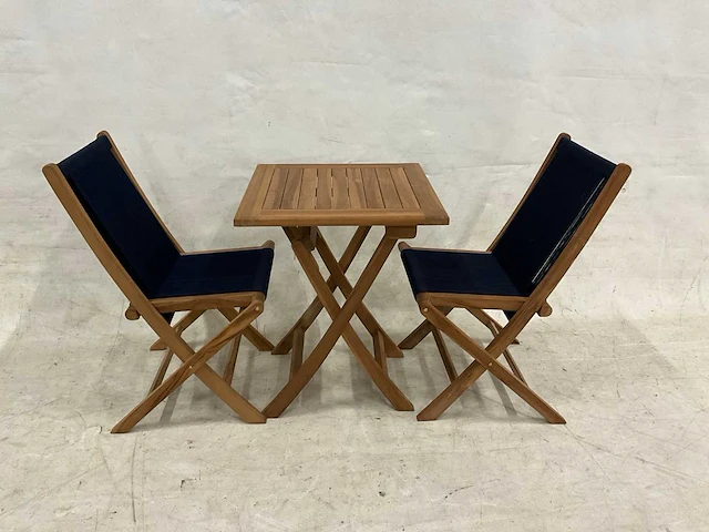 Teakhouten bistroset - afbeelding 1 van  5