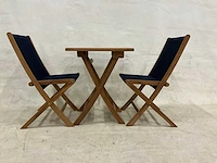 Teakhouten bistroset - afbeelding 2 van  5
