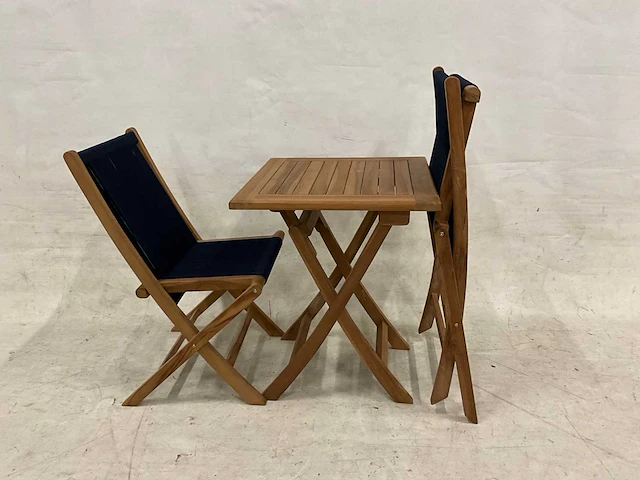 Teakhouten bistroset - afbeelding 5 van  5