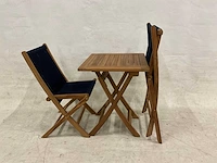 Teakhouten bistroset - afbeelding 5 van  5