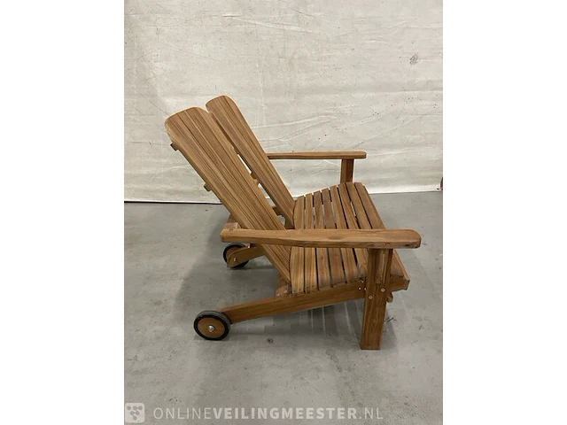 Teakhouten dubbele relax bank - afbeelding 4 van  4