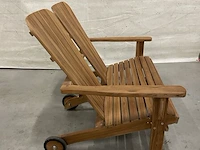 Teakhouten dubbele relax bank - afbeelding 4 van  4