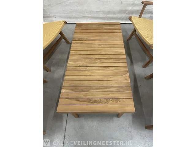 Teakhouten lounge set 120 cm - afbeelding 3 van  5