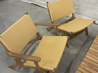 Teakhouten lounge set 120 cm - afbeelding 5 van  5