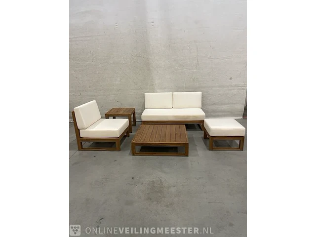 Teakhouten loungeset - afbeelding 1 van  5