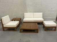 Teakhouten loungeset - afbeelding 1 van  5