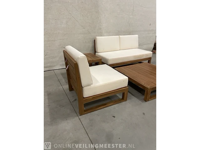 Teakhouten loungeset - afbeelding 3 van  5