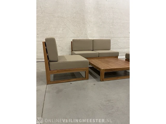 Teakhouten loungeset - afbeelding 2 van  4