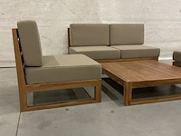 Teakhouten loungeset - afbeelding 2 van  4