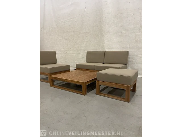 Teakhouten loungeset - afbeelding 3 van  4