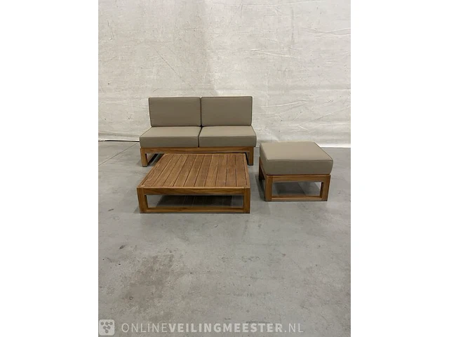 Teakhouten loungeset - afbeelding 1 van  5